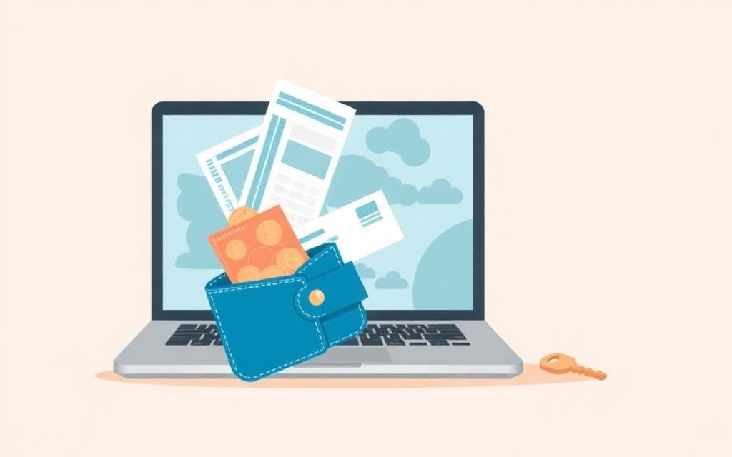Boarding passes, accommodation booking and a shared expense note on one phone screen